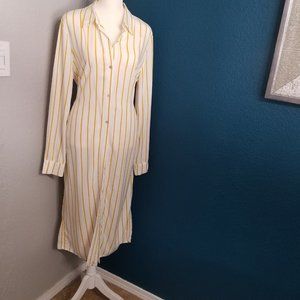 FOREVER 21 Striped Long Sleeve Dress
